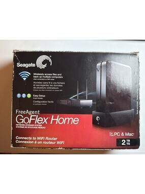 Seagate FreeAgent GoFlex Desk External 2 TB HDD 9ZQ2N24-500 w/ Power & Ethernet
